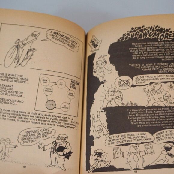 1978 The Anti-Nuclear Handbook by Stephen Croall Political Cartoons Kaianders - Picture 9 of 12